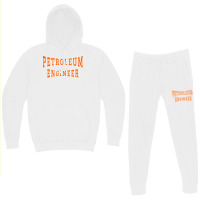 Petroleum Engineer In Orange Color Text Music Hoodie & Jogger Set | Artistshot