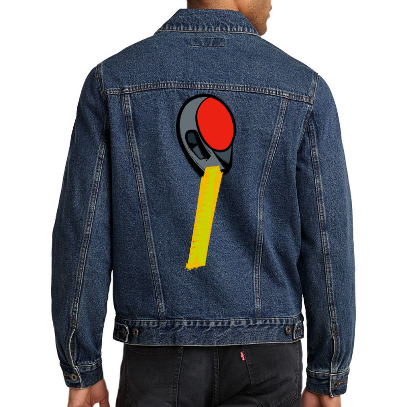 Measuring Tape Aesthetic Men Denim Jacket by sokhimnaxxary | Artistshot