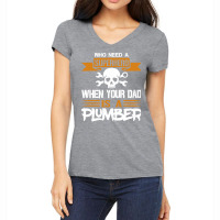 Plumber Gift Idea Plumber Hipster Women's V-neck T-shirt | Artistshot