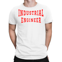 Industrial Engineer In Red Color Text Aesthetic T-shirt | Artistshot