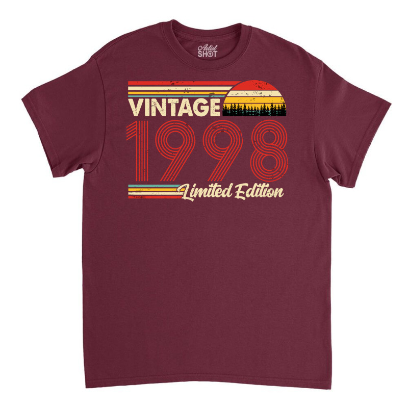 Vintage 1998 Birthday  Limited Edition 1998 Birthd Classic T-shirt by razeiusanaf | Artistshot