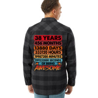 38th Birthday  38 Years Old Vintage Birthday 80s Flannel Shirt | Artistshot