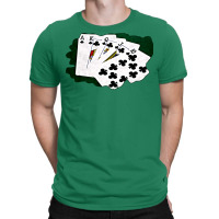 Poker Hands Royal Flush Clubs T-shirt | Artistshot