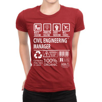 Civil Engineering Manager T  Multitasking Certifie Ladies Fitted T-shirt | Artistshot