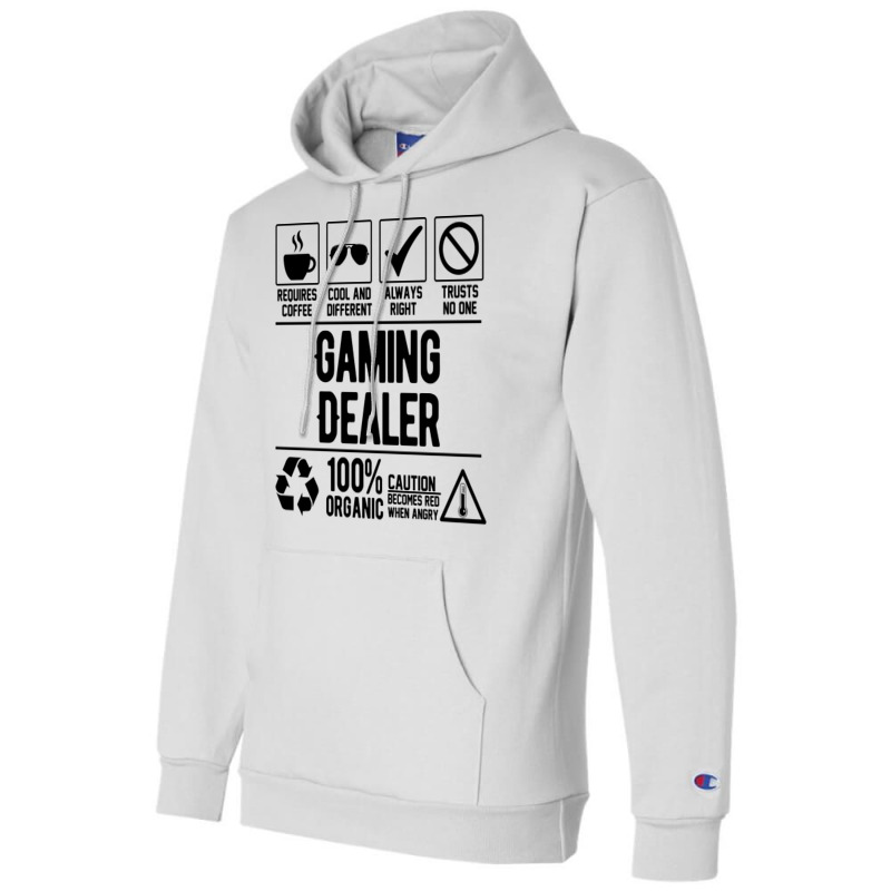 Gaming Dealer Job Black Travel Champion Hoodie | Artistshot