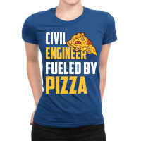 Civil Engineer Fueled Vintage Ladies Fitted T-shirt | Artistshot