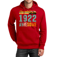 December 1922 Birthday Gift  Vintage December 1922 Unisex Hoodie | Artistshot