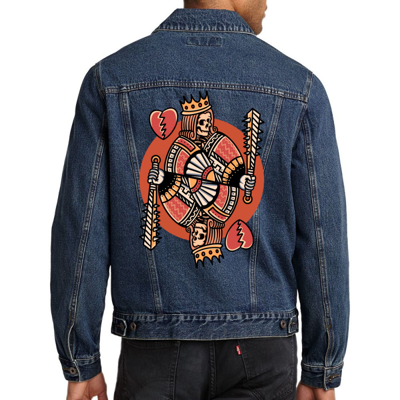 King Heart Breaker Blue Men Denim Jacket | Artistshot