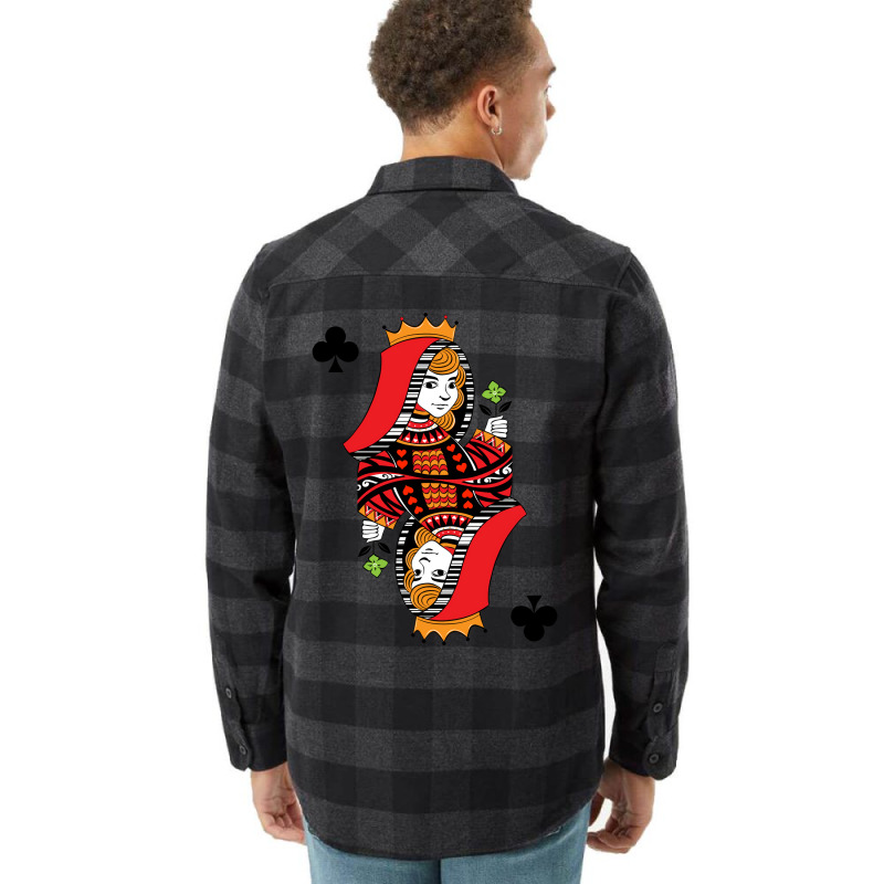 Poker Kartenspiel Skat Pokerabend Dame Queen Karo Flannel Shirt | Artistshot