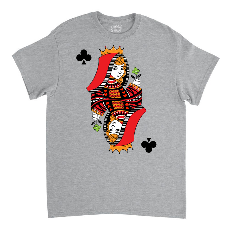 Poker Kartenspiel Skat Pokerabend Dame Queen Karo Classic T-shirt | Artistshot