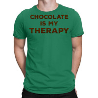 Chocolate Is My Therapy Red T-shirt | Artistshot