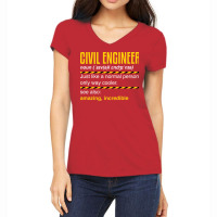 Funny Civil Engineer Engineering Civil Engineer No Women's V-neck T-shirt | Artistshot