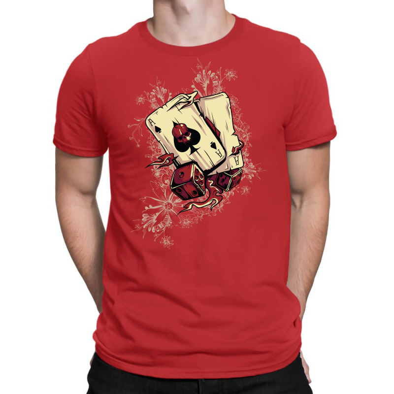 Casino Cards Poker Blackjack Cubes Yellow T-shirt | Artistshot