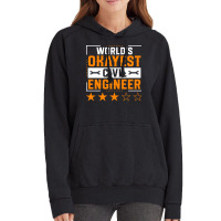 World Okayest Civil Engineer Civil Engineering Eng Vintage Hoodie | Artistshot