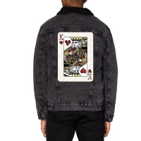 King Of Hearts Nature Unisex Sherpa-lined Denim Jacket | Artistshot