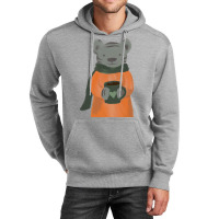 Tiger With A Coffee Cup Red Unisex Hoodie | Artistshot