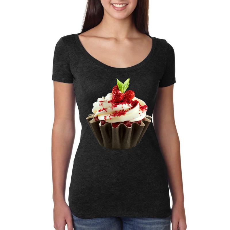 My Favorite Muffin Red Women's Triblend Scoop T-shirt by parlanpurucax | Artistshot