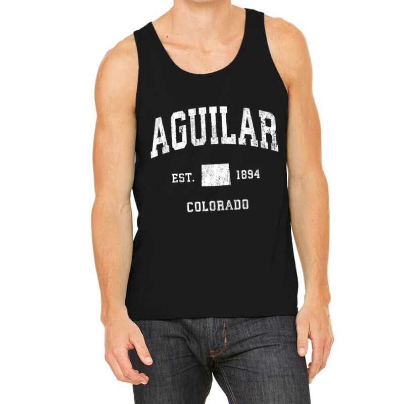 Aguilar Colorado Co Vintage Athletic Sports Design Tank Top | Artistshot