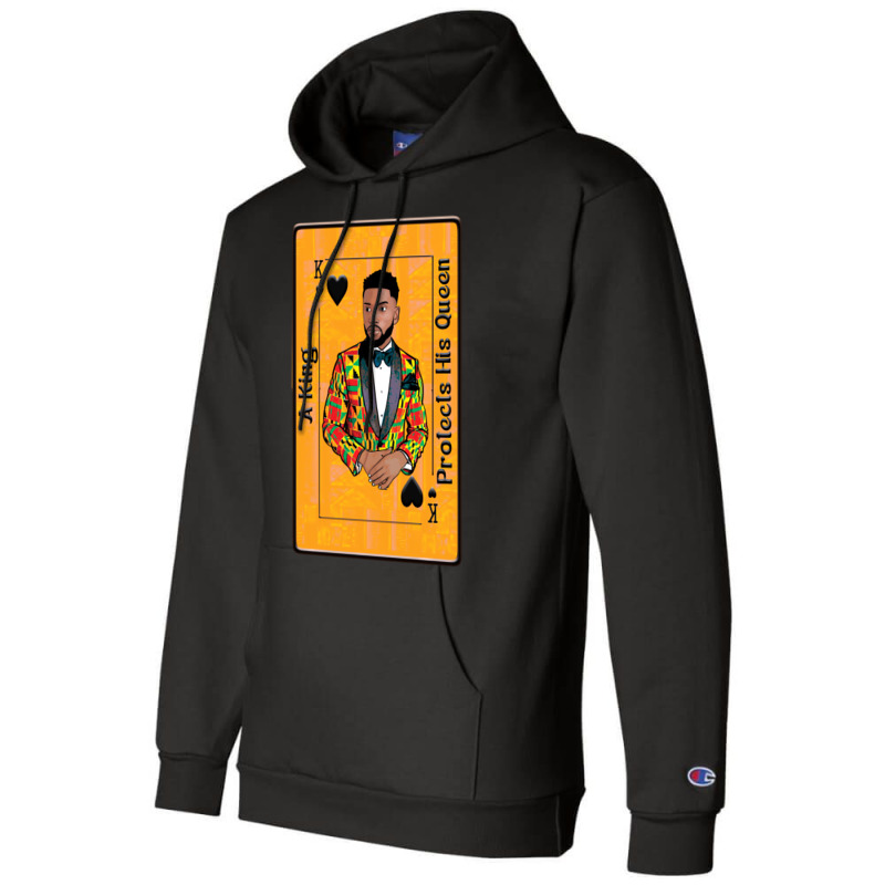 King Protects His Queen Sweatshirt Champion Hoodie by holubarpro | Artistshot