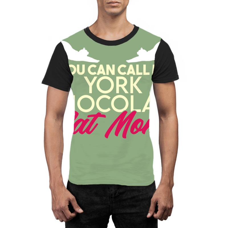 York Chocolate Cat Mama Breed Quote Graphic T-shirt | Artistshot