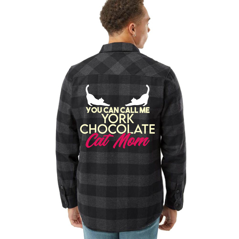 York Chocolate Cat Mama Breed Quote Flannel Shirt | Artistshot