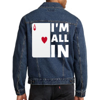 Im All In Cute Men Denim Jacket | Artistshot