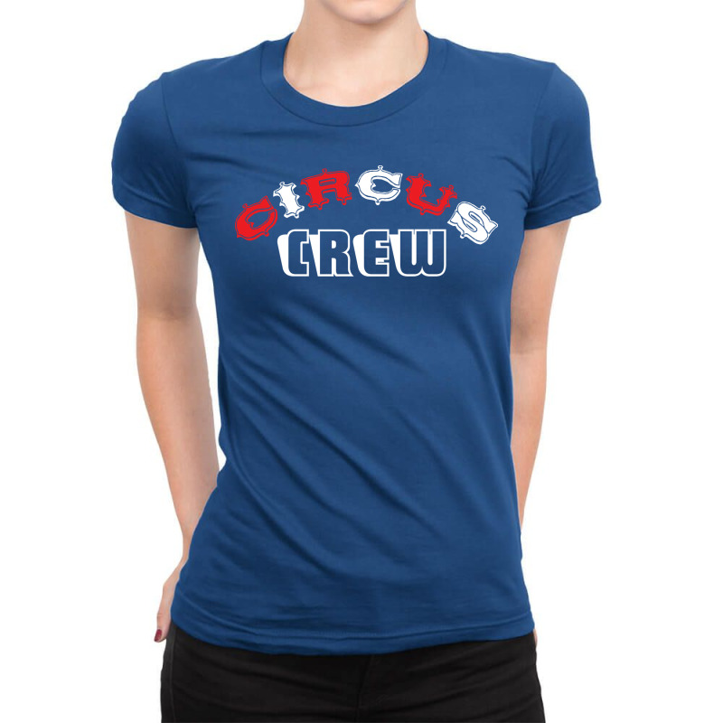 Circus Crew Lettering Acrobat Clown Quote Ladies Fitted T-Shirt by ulfvinoronost | Artistshot