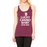 Funny Lucky Casino  For Gamblers Roulette Blackjac Racerback Tank | Artistshot