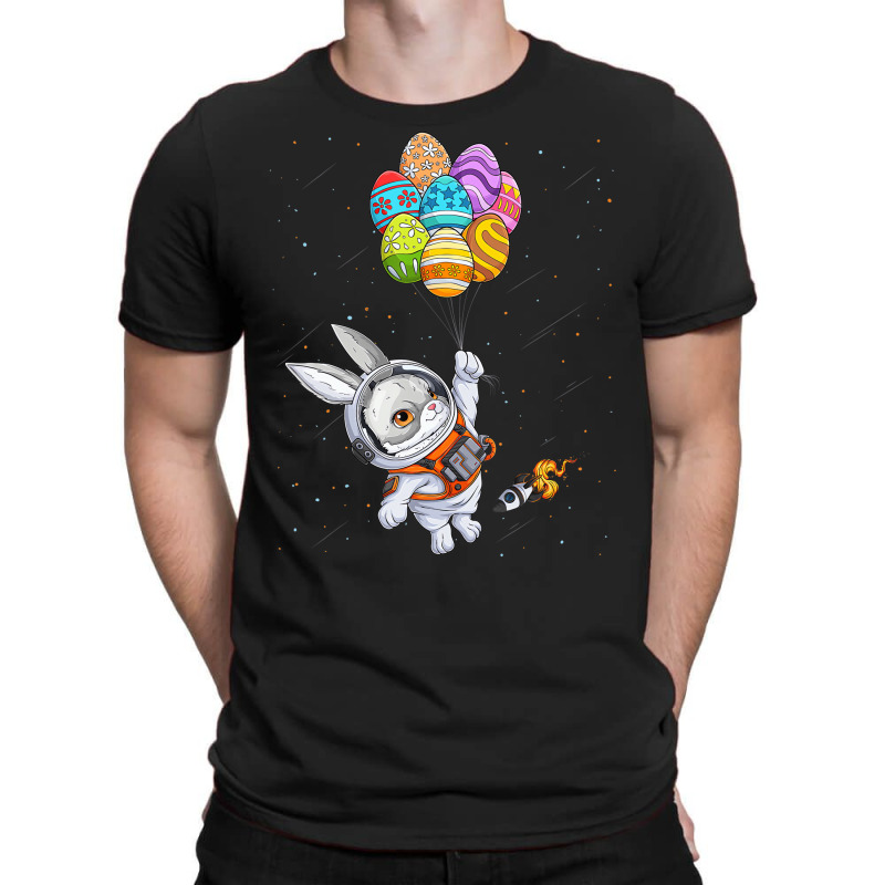 Happy Easter Day Bunny Egg Astronaut Space Boys Gi T-shirt | Artistshot