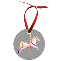 Carousel Merry Go Round Pony Horse Retro Blue Ornament | Artistshot