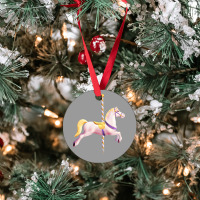 Carousel Merry Go Round Pony Horse Retro Blue Ornament | Artistshot