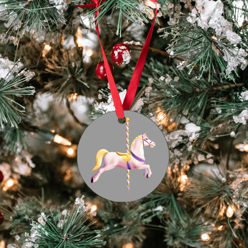 Carousel Merry Go Round Pony Horse Retro Blue Ornament | Artistshot