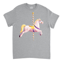 Carousel Merry Go Round Pony Horse Retro Blue Classic T-shirt | Artistshot