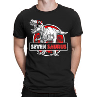 I Am Seven Saurus 7 Yrs Old T Rex For Boys 7th Bir T-shirt | Artistshot