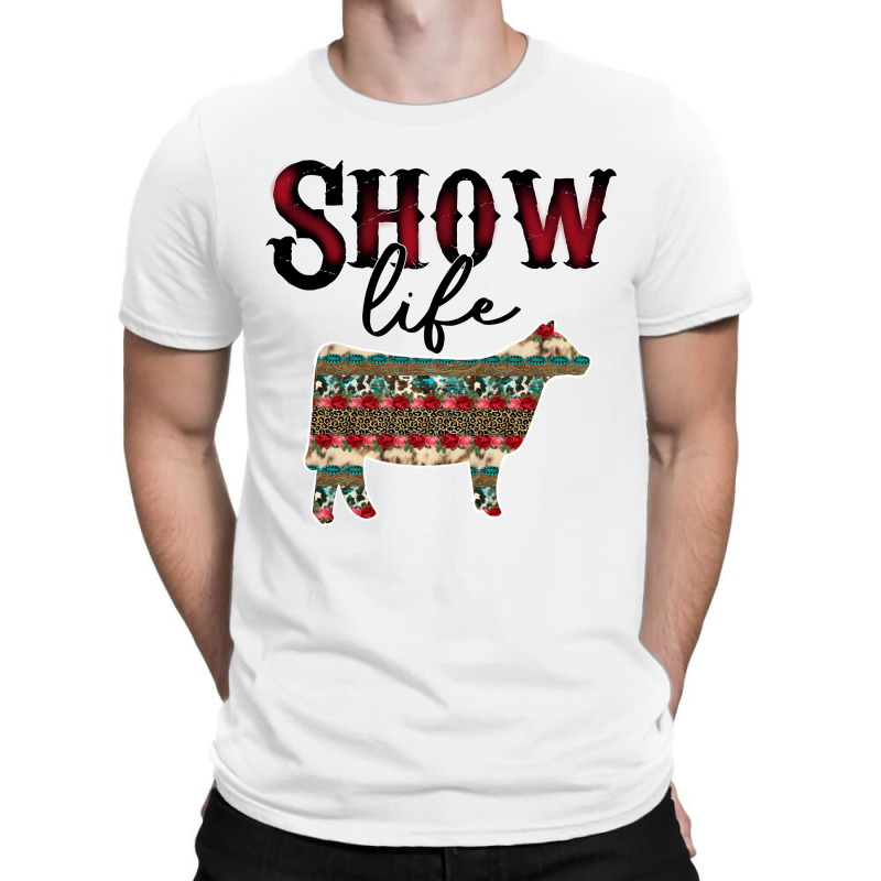 Show Life Livestock Heifer Cow Serape Cheetah Pull T-Shirt by likensjaymie | Artistshot