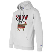 Show Life Livestock Heifer Cow Serape Cheetah Pull Champion Hoodie | Artistshot