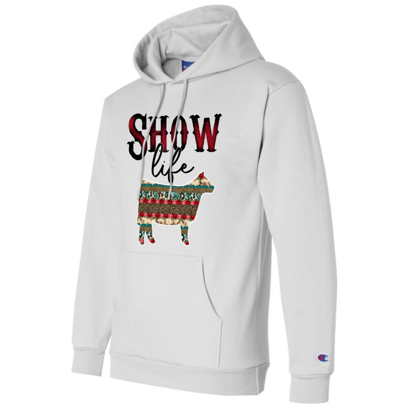 Show Life Livestock Heifer Cow Serape Cheetah Pull Champion Hoodie by likensjaymie | Artistshot