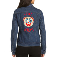 I Eat Kids Hippie Ladies Denim Jacket | Artistshot