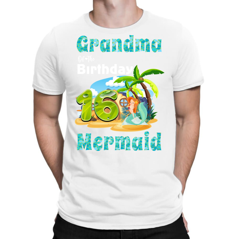 Cute Mermaid Gramma Of The 16th Birthday Nature T-Shirt by dherarguberax | Artistshot