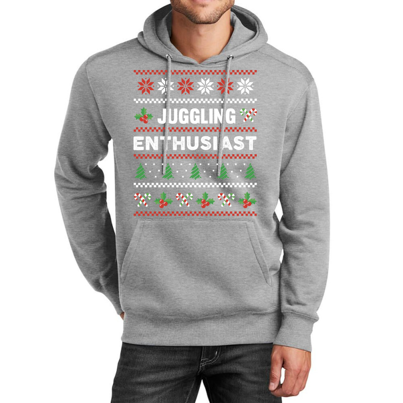 Juggling Enthusiast Ugly Christmas Sweater Gift Fu Unisex Hoodie by nseemsalthek | Artistshot