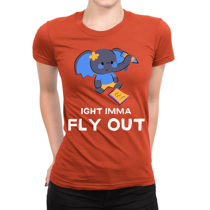 Ight Imma Fly Out Hippie Ladies Fitted T-Shirt by petchabipau | Artistshot