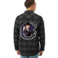 Womens Wednesday Series Nevermore Frame Wednesday Flannel Shirt | Artistshot