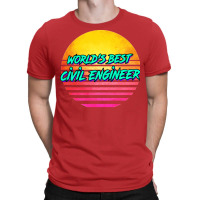 1980s Retro Civil Engineer Gift Green T-shirt | Artistshot