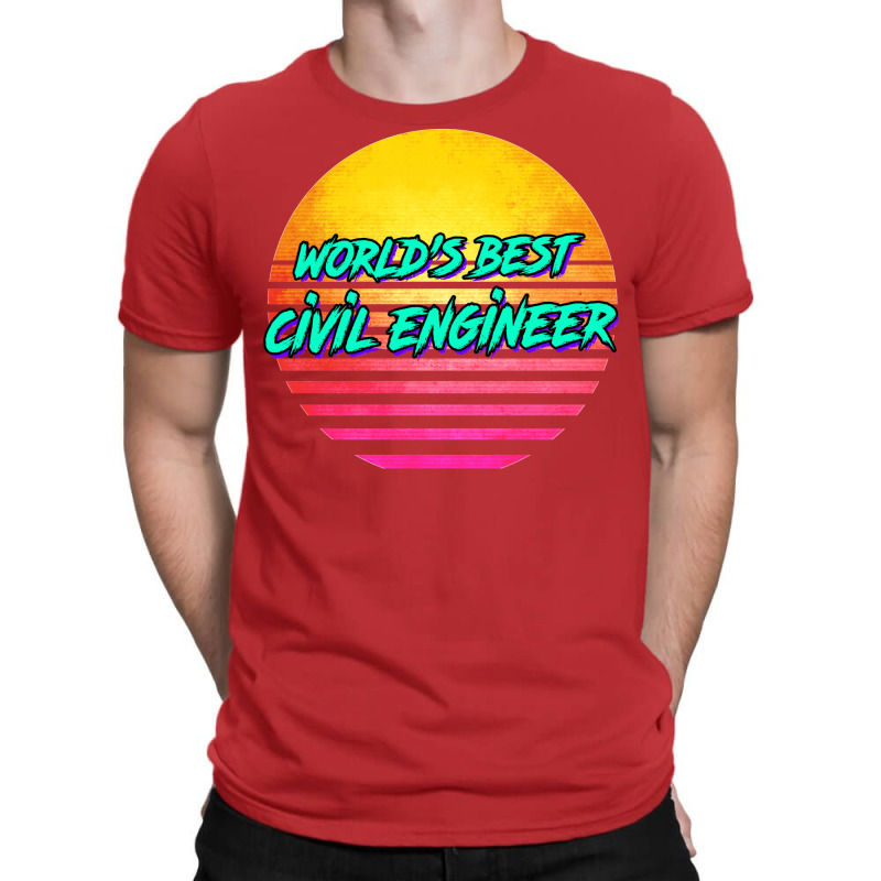 1980s Retro Civil Engineer Gift Green T-Shirt by izetecabangp | Artistshot