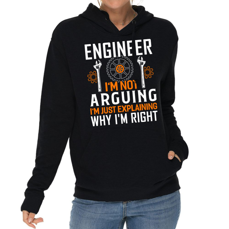 Engineer Engineering Profession Mechanical Gift Re Lightweight Hoodie by hanaraovroy | Artistshot