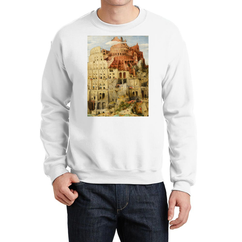 Pieter Bruegel Tower Of Babel Crewneck Sweatshirt by alaminbeyretc | Artistshot