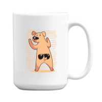 Dog Tail Glasses 15 Oz Coffee Mug | Artistshot