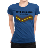 Civil Engineers Play Tumblr Ladies Fitted T-shirt | Artistshot