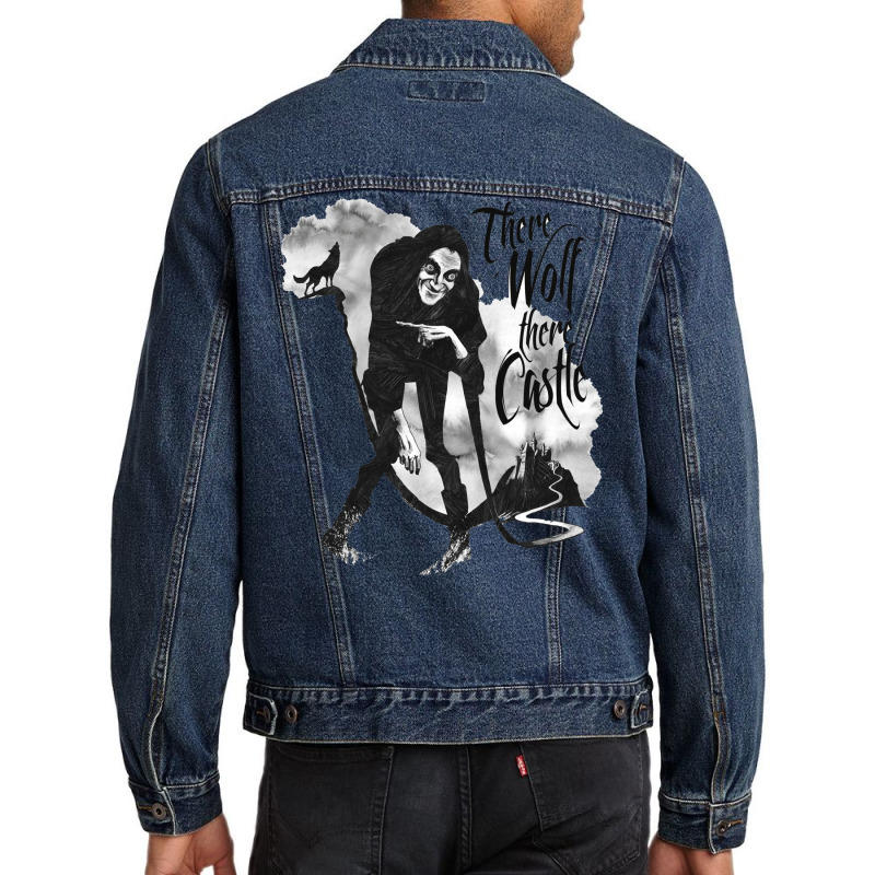 There Wolf There Castle Men Denim Jacket | Artistshot