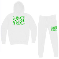 Climate Change Is Real Green Quote Hoodie & Jogger Set | Artistshot